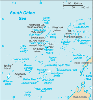[Map of Spratly Islands]